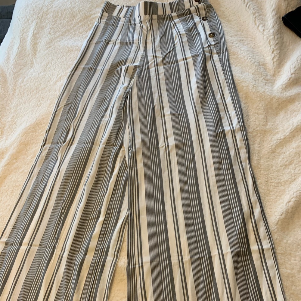 Wide leg light pants